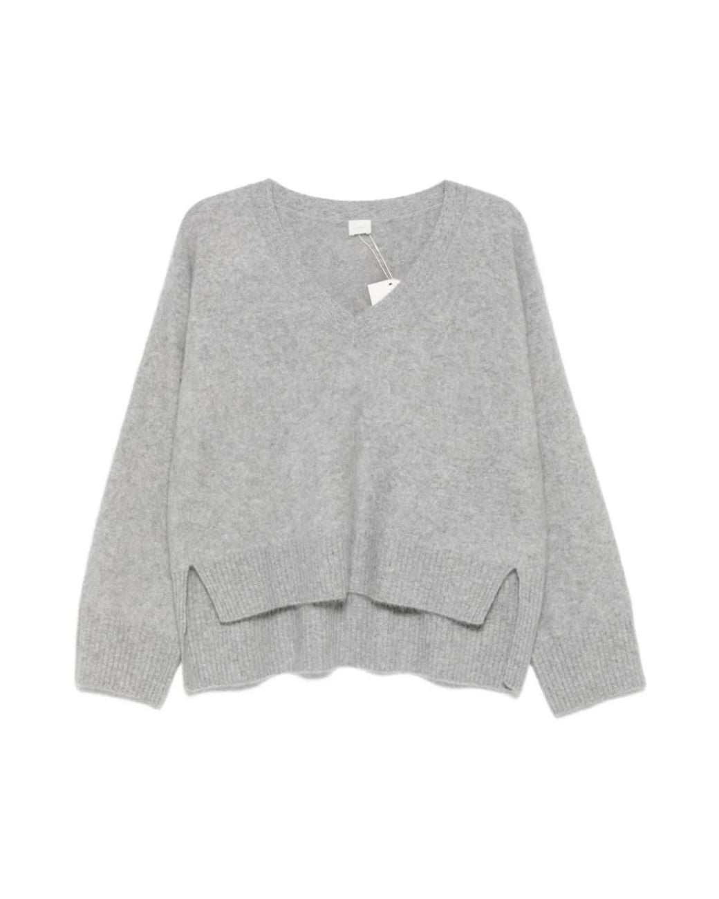 C.T.Plage Gray V-Neck Knitwear