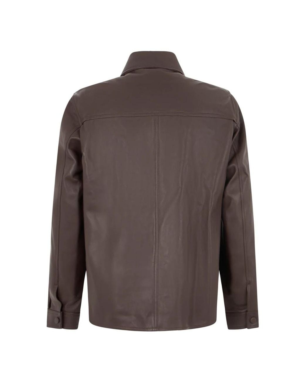 Slowear Brown Leather Jackets for men