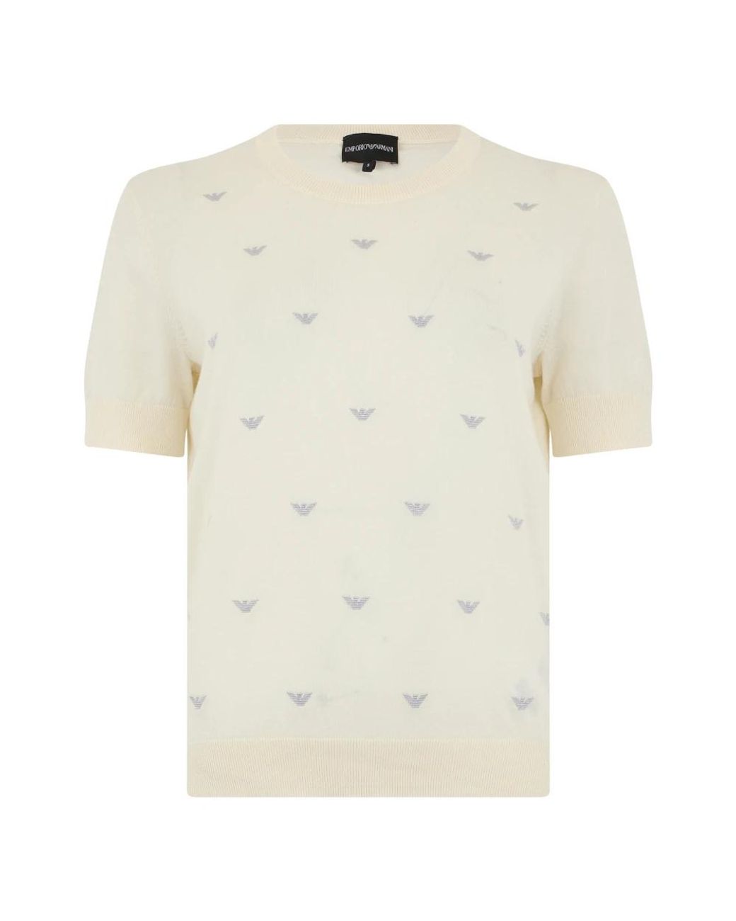 Emporio Armani Natural Round-Neck Knitwear
