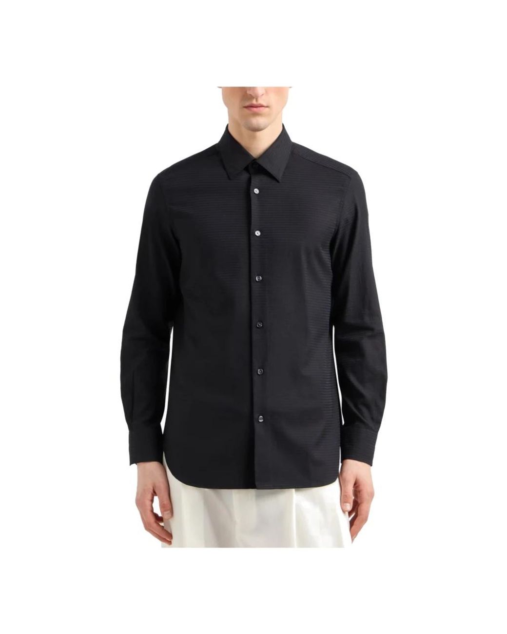 Emporio Armani Blue Casual Shirts for men