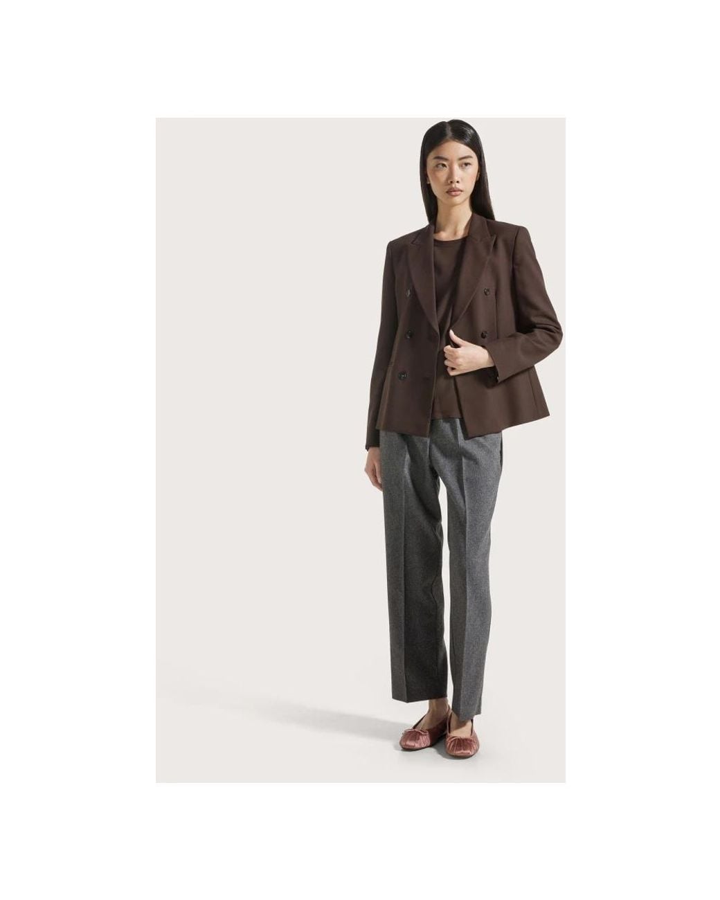 Seventy Gray Straight Trousers