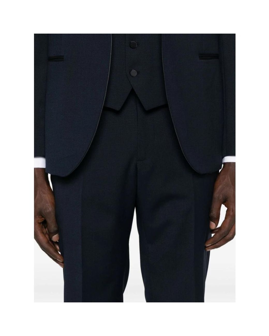 Manuel Ritz Blue Single Breasted Suits for men