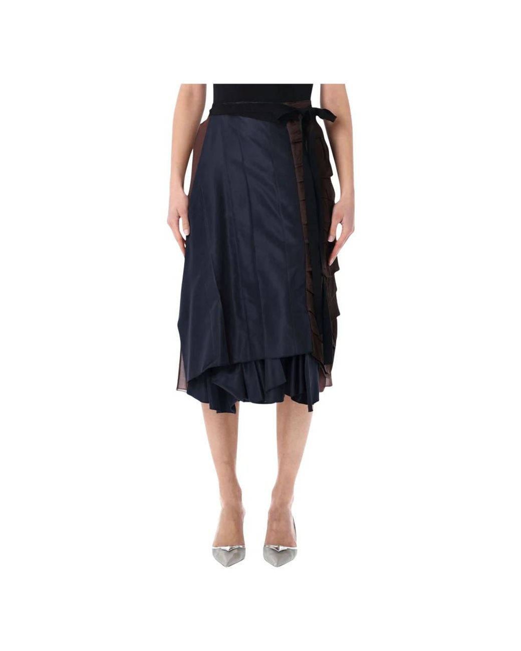 Prada Blue Midi Skirts