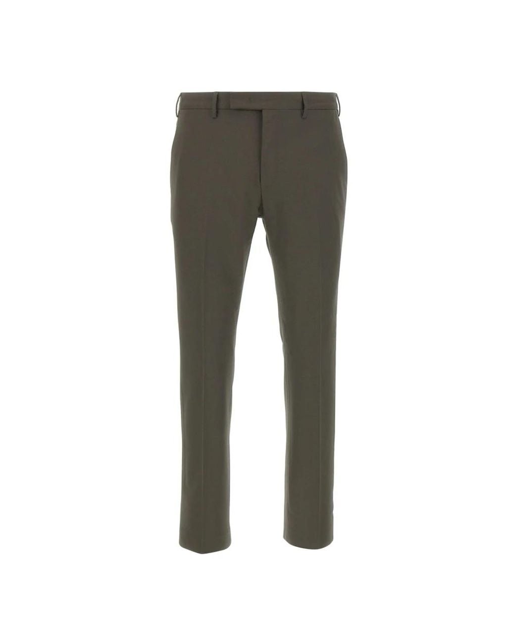 PT Torino Gray Straight Trousers for men