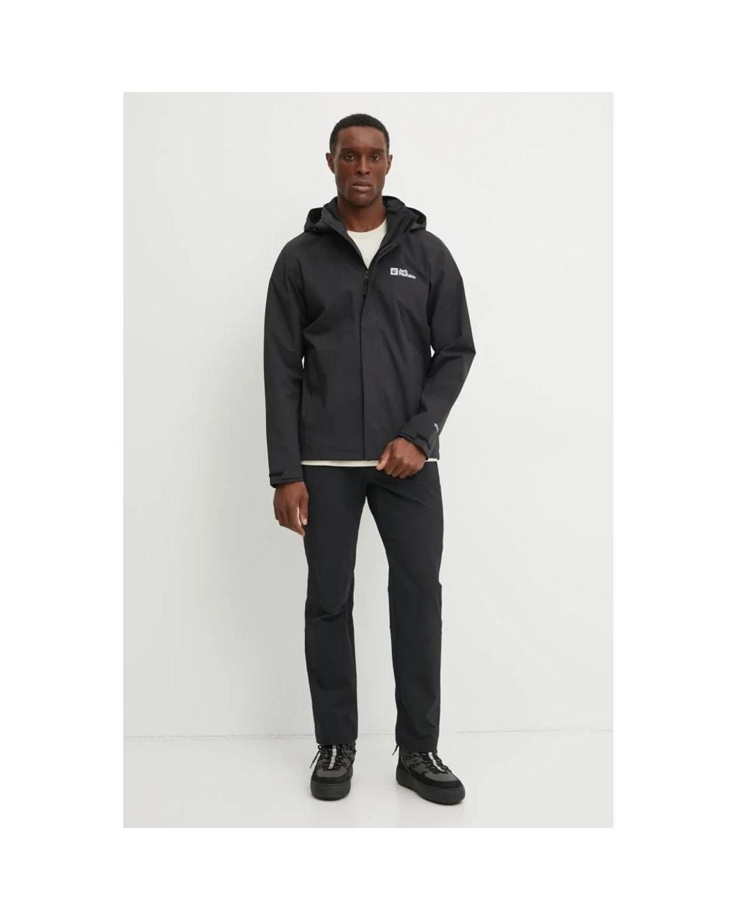 Rain Proof Jackets Jack Wolfskin de hombre de color Black