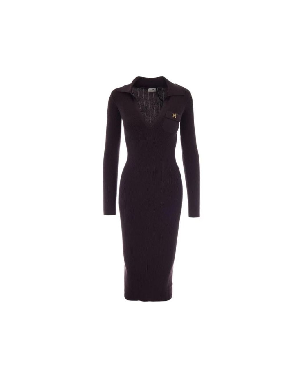 Elisabetta Franchi Blue Midi Dresses
