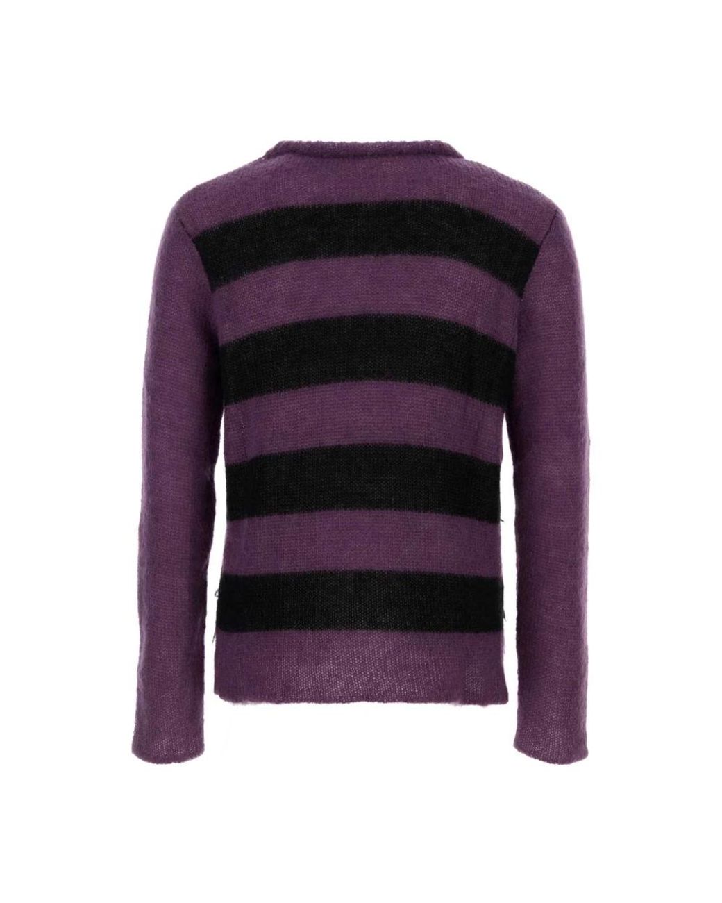 NAMACHEKO Purple Round-Neck Knitwear for men
