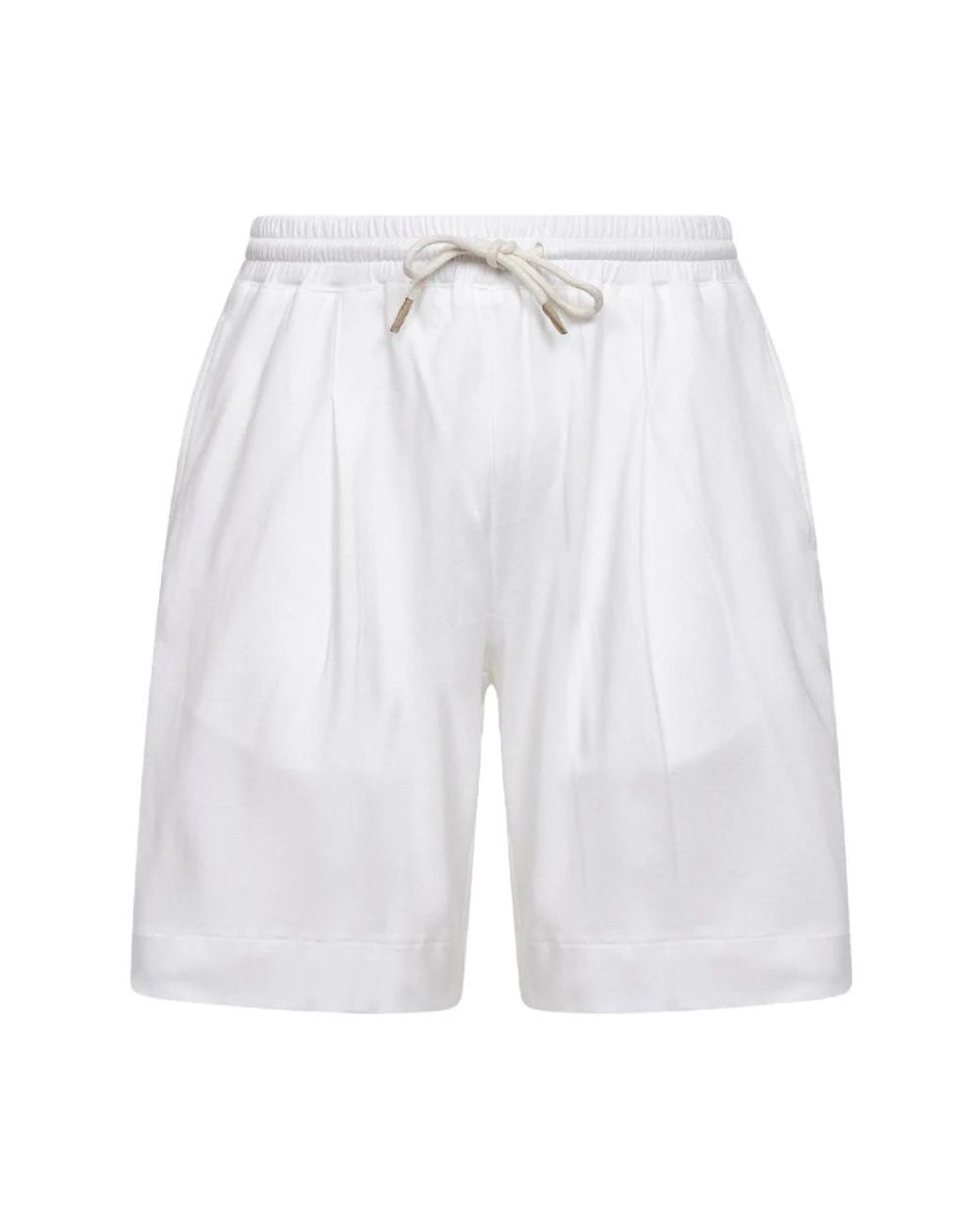 D4.0 White Casual Shorts for men