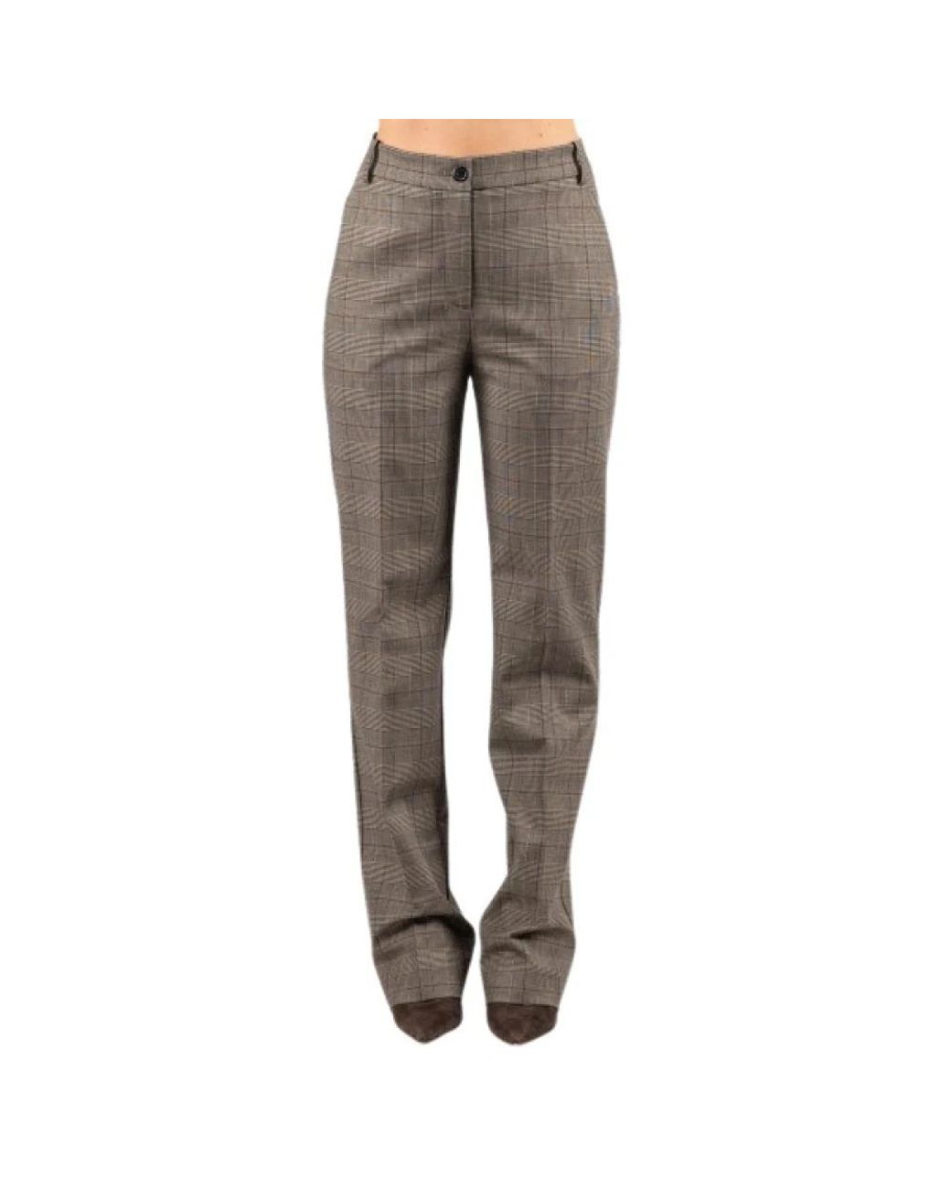 Pinko Gray Straight Trousers