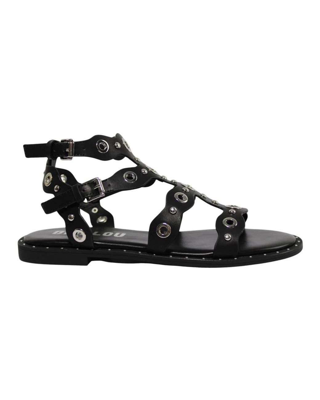 Bibi Lou Black Flat Sandals
