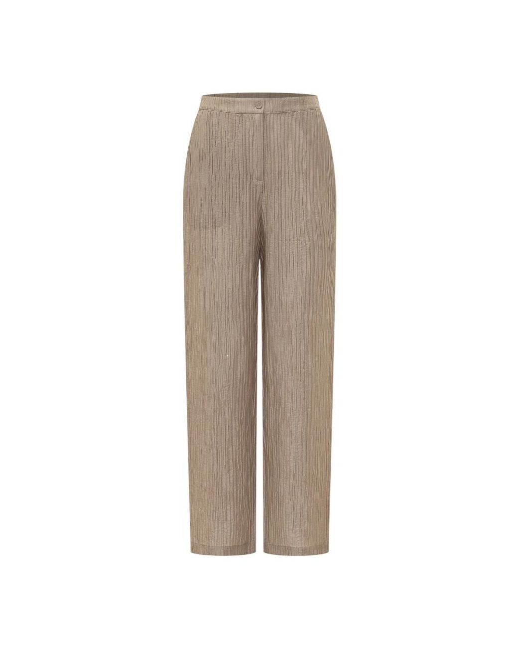 Emporio Armani Brown Wide Trousers