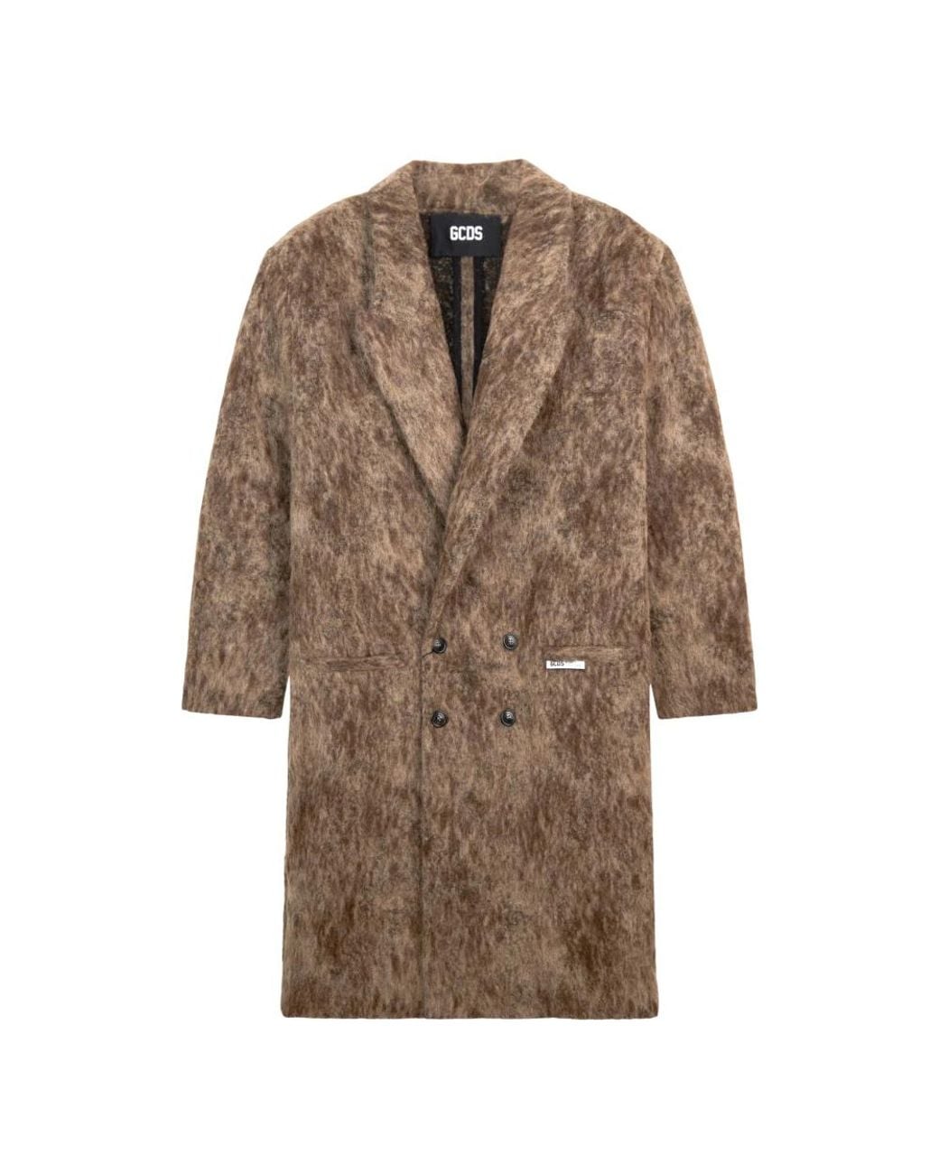 Gcds Brown Double-Breasted Coats for men