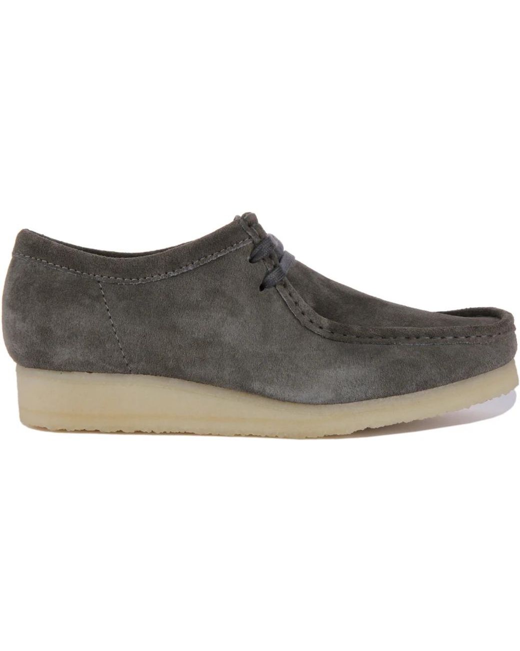 Clarks Gray Laced Shoes for men