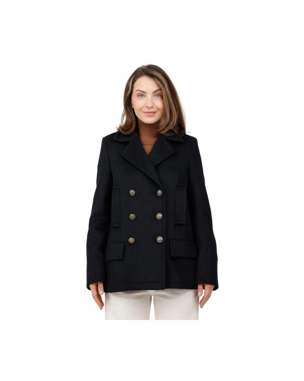 Dondup Peacoat Regular in het Black