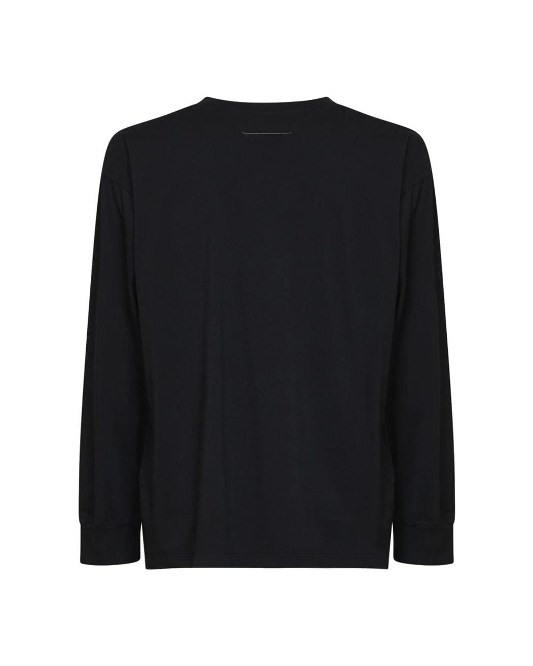MM6 by Maison Margiela Black Long Sleeve T-Shirts for men