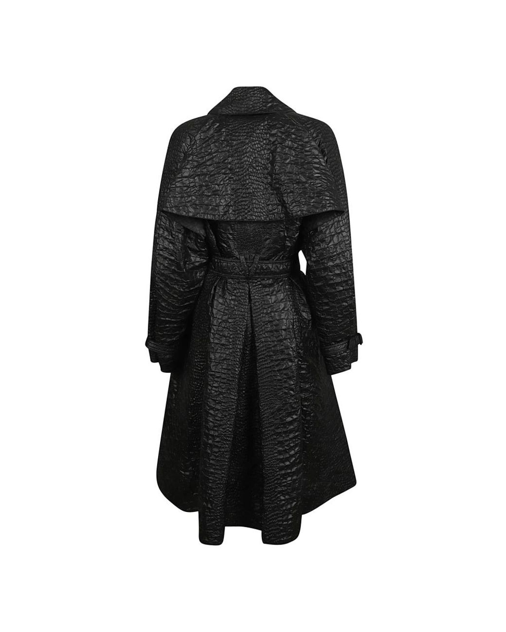 Belted Coats di Versace in Black