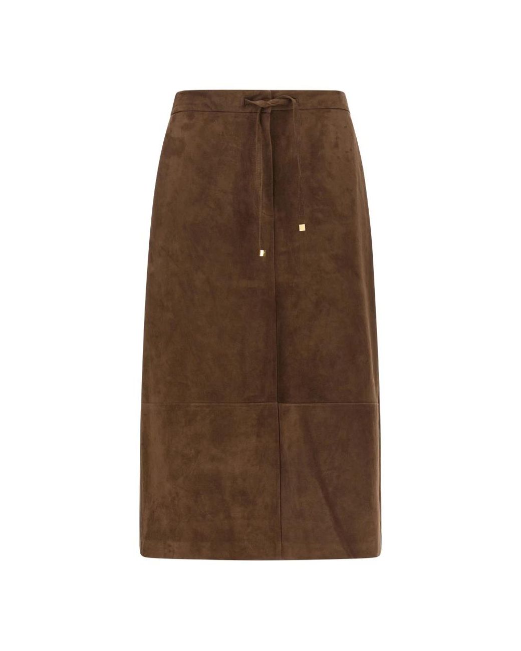 Max Mara Brown Leather Skirts