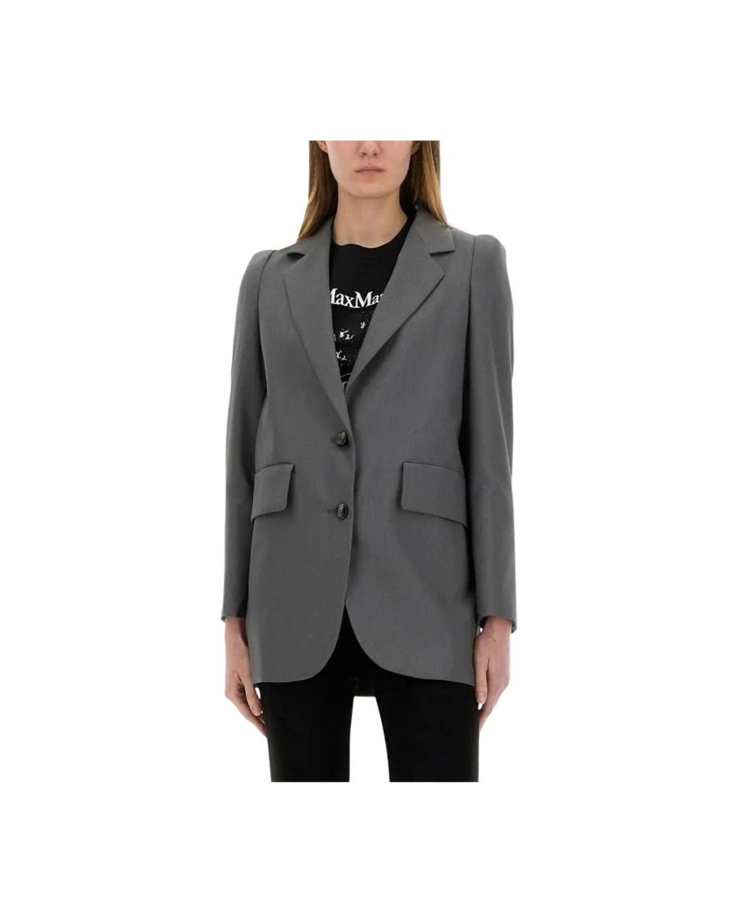 Blazers Max Mara en coloris Gray