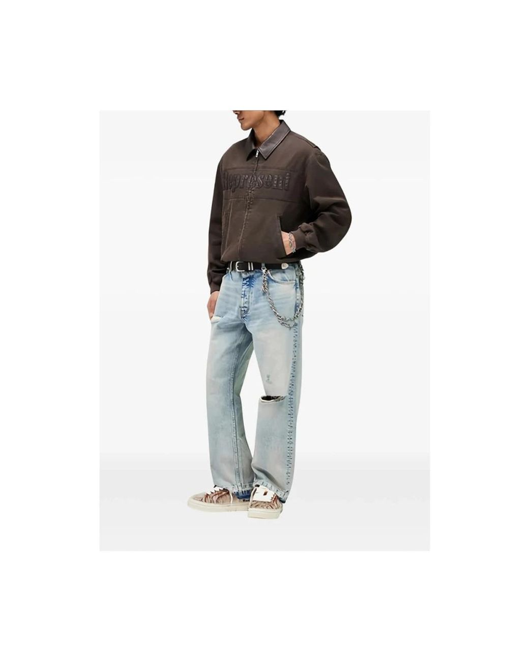 Bomber Jackets Represent de hombre de color Gray