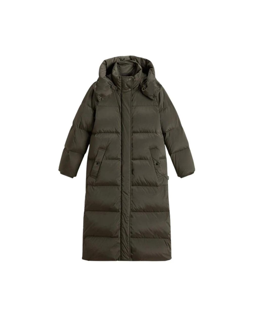 Woolrich Jassen ,Groen ,Leer Kelly Long Parka in het Green