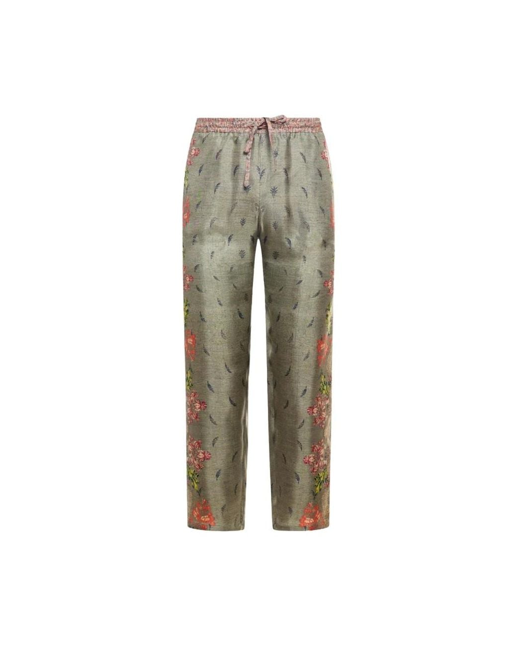 Pierre Louis Mascia Green Cropped Trousers