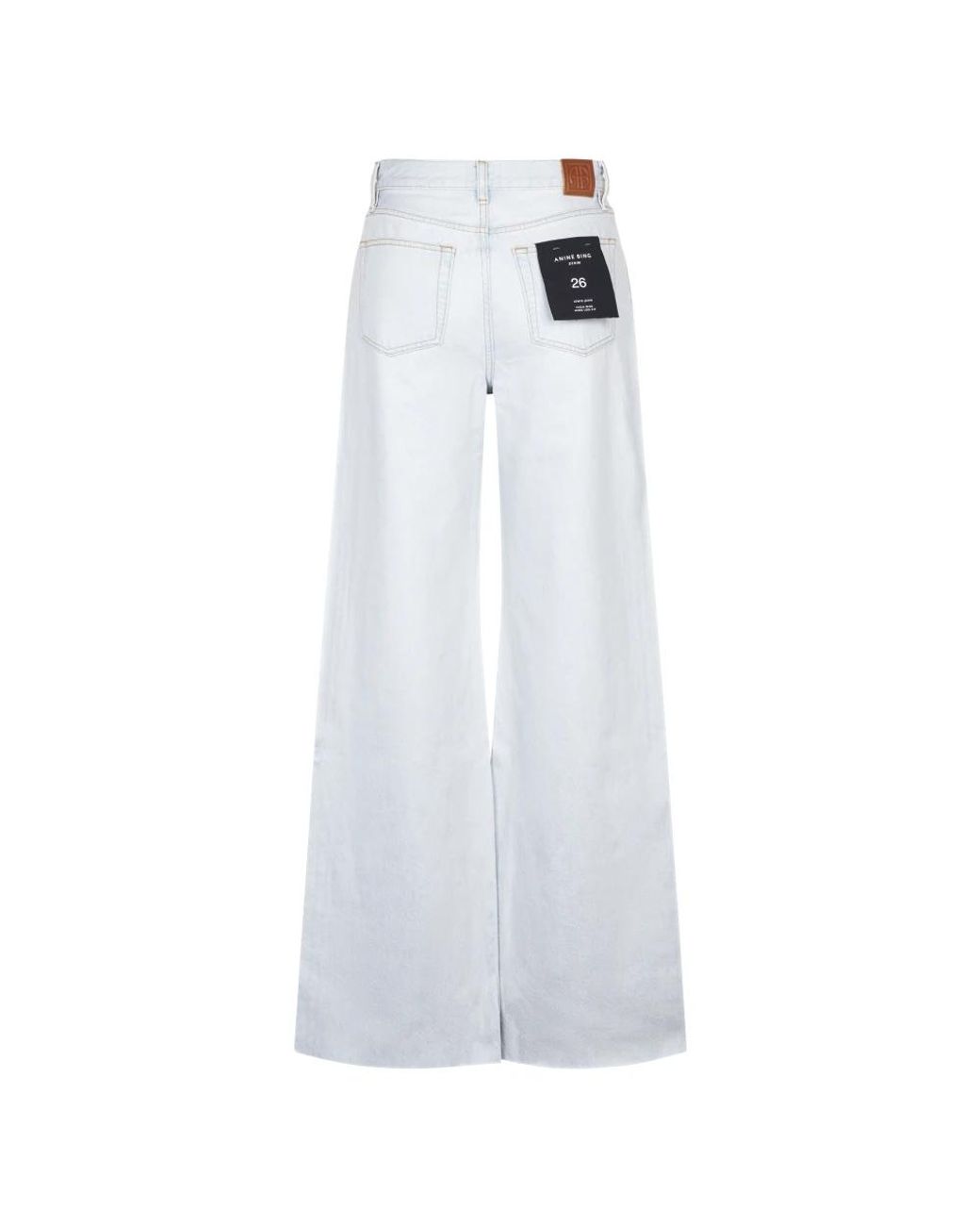 Anine Bing White Wide Jeans