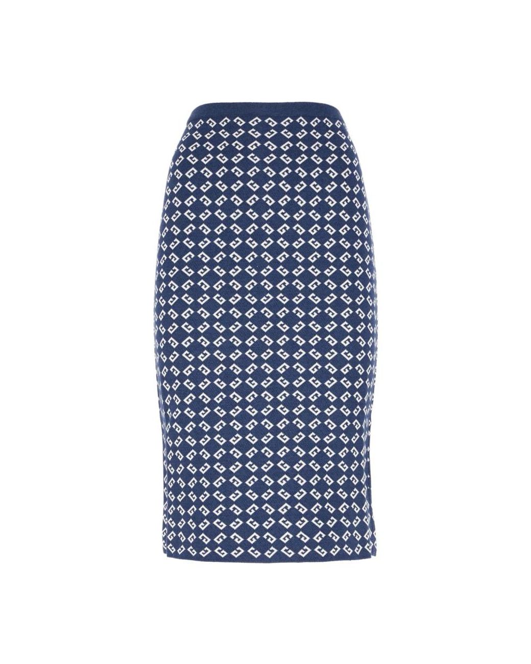 Givenchy Rokken ,Blauw ,Leer Midi Rok in het Blue