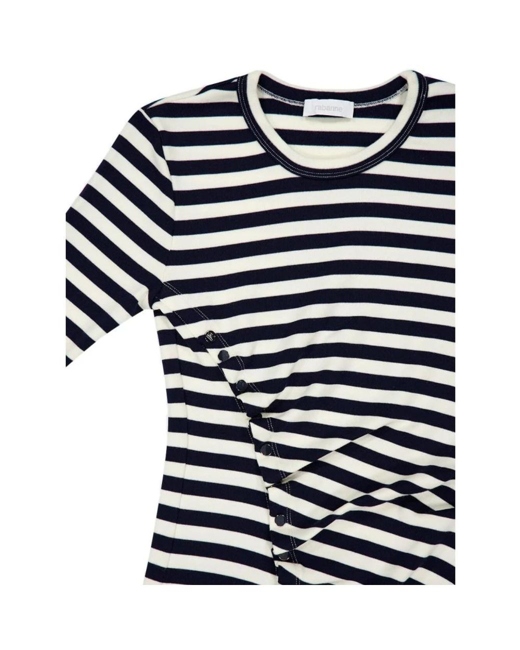 Rabanne Blue Round-Neck Knitwear