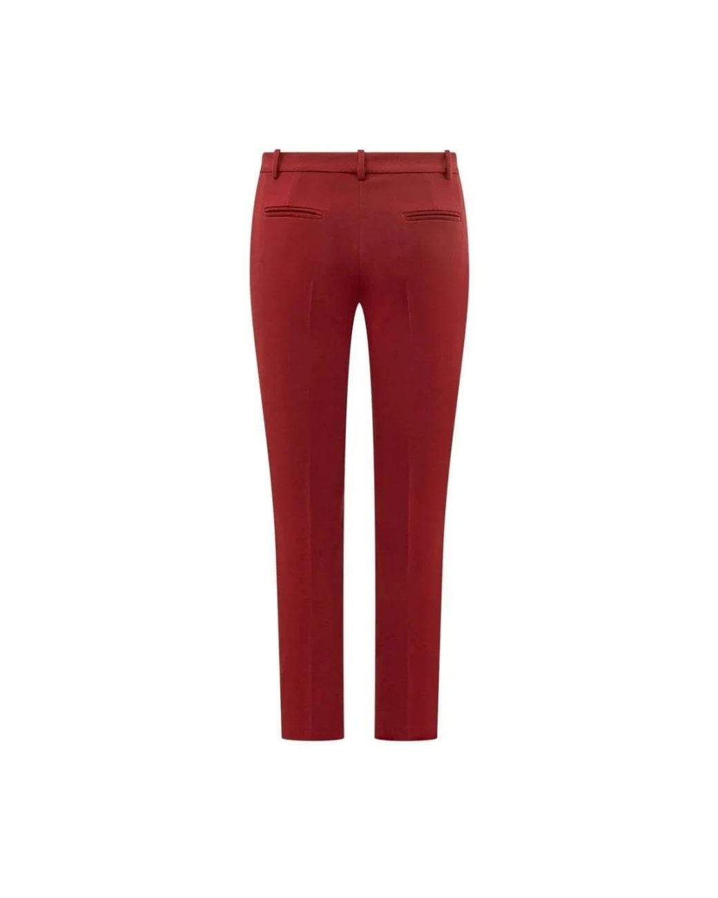 Pinko Red Slim-Fit Trousers