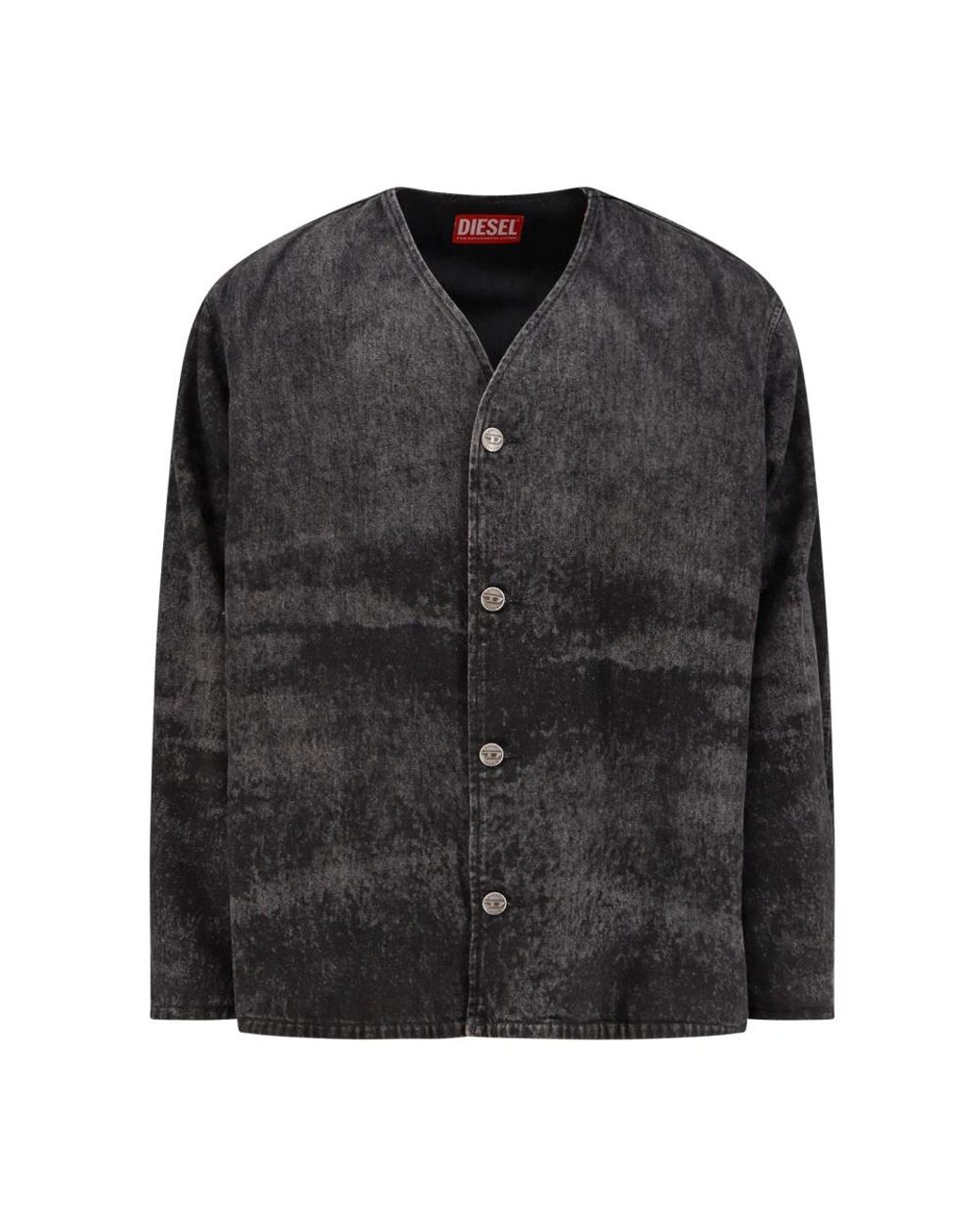 DIESEL Black Back Denim Jacket for men