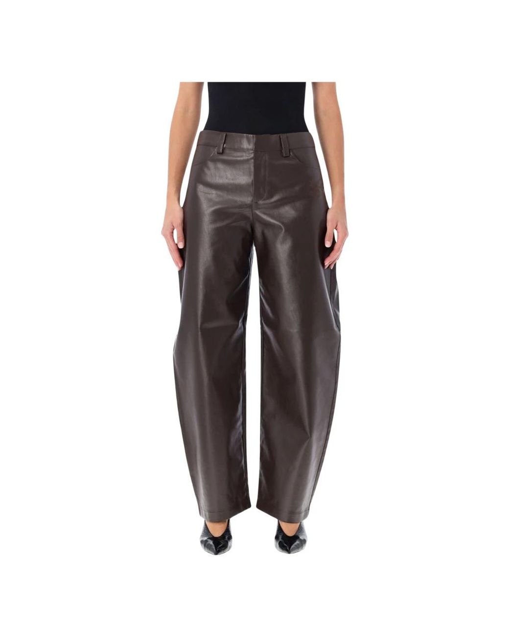 OperaSPORT Black Leather Trousers