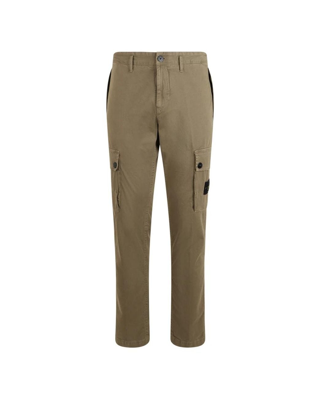 Stone Island Green Slim-Fit Trousers for men