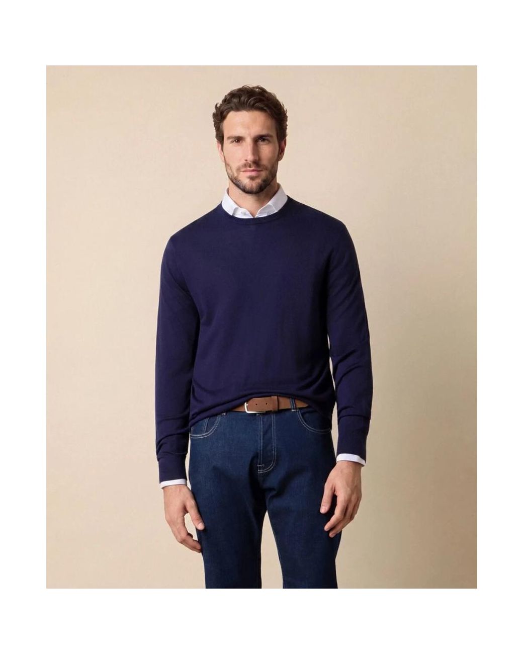 Brooks Brothers Blue Round-Neck Knitwear for men