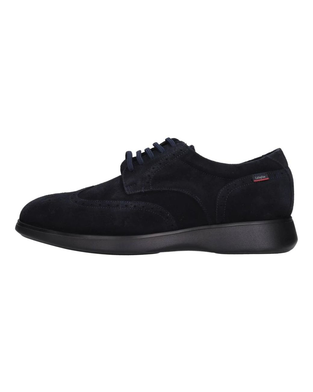 Callaghan Schoenen ,Blauw ,Suède Platte Schoenen Blauw in het Black voor heren