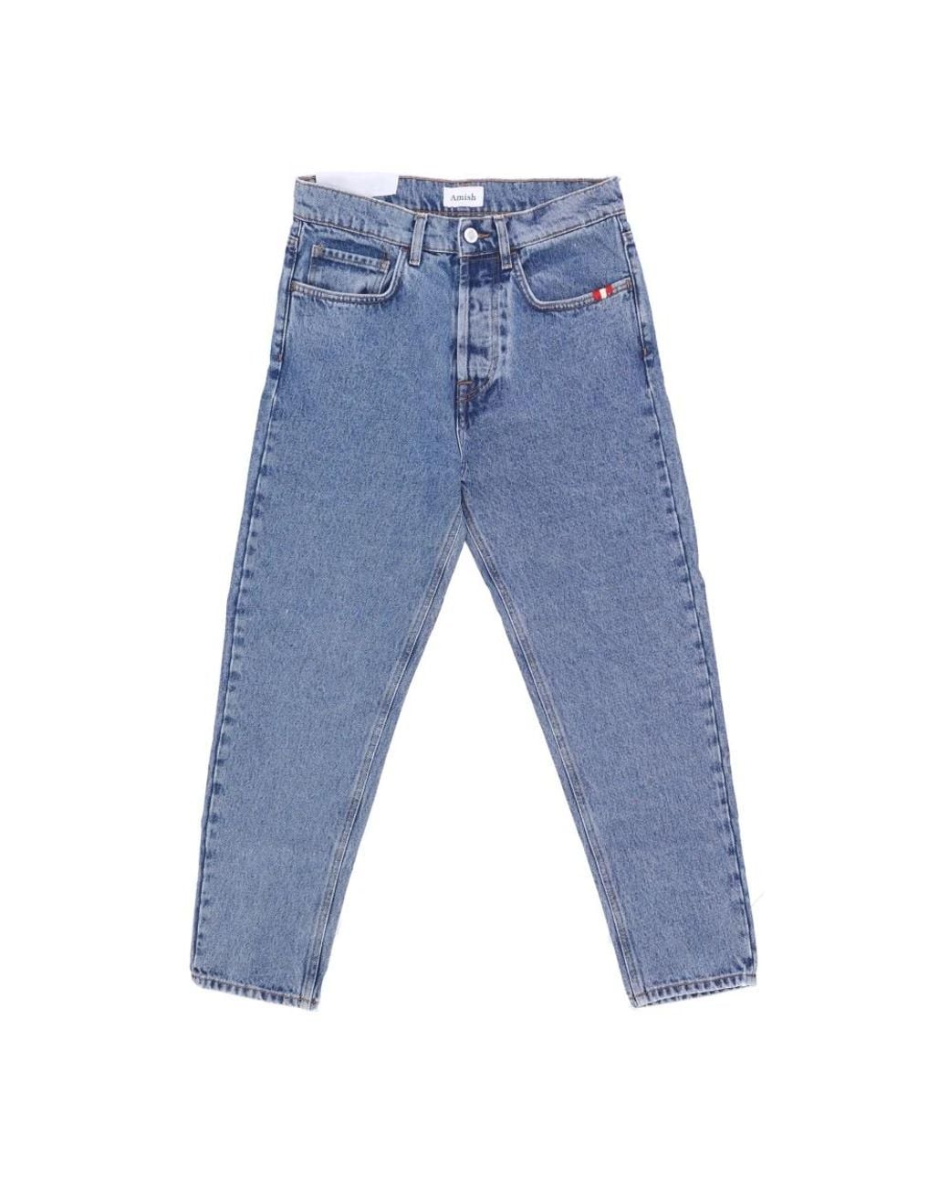 AMISH Blue Straight Fit Jeans for men