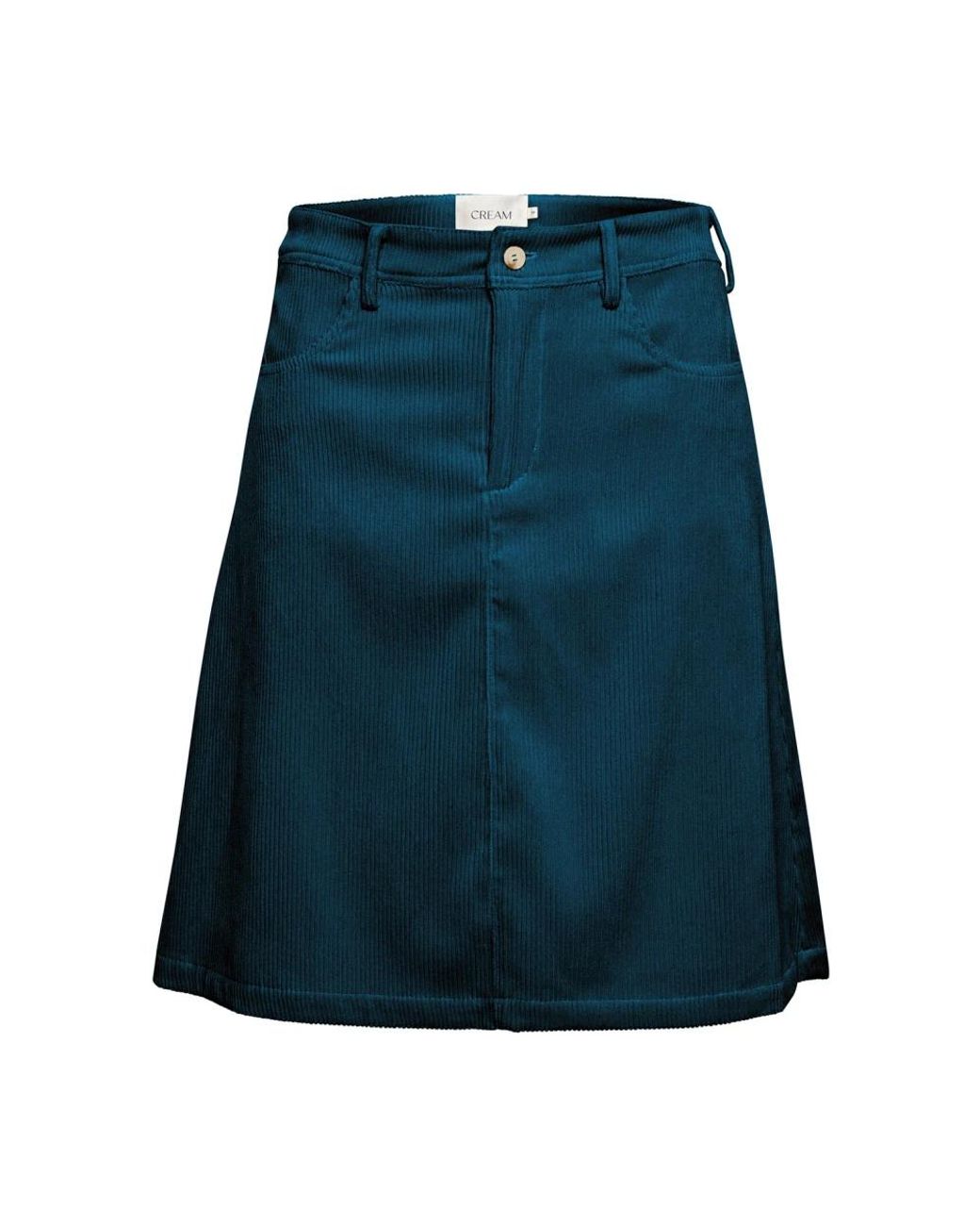 Cream Rokken ,Blauw ,Polyester Klassieke Rok in het Blue