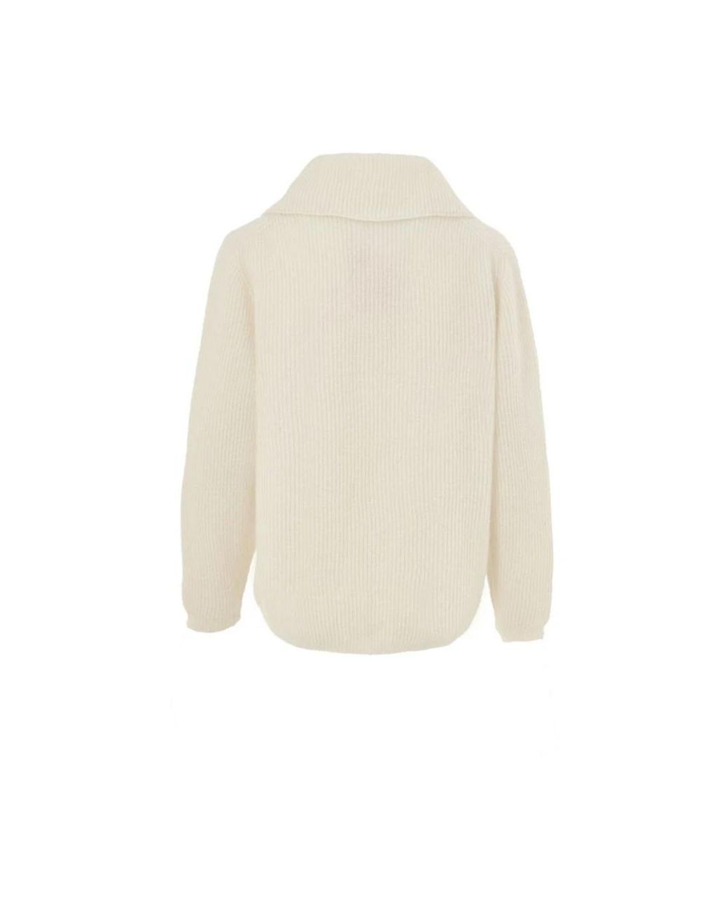 Gran Sasso White Round-Neck Knitwear