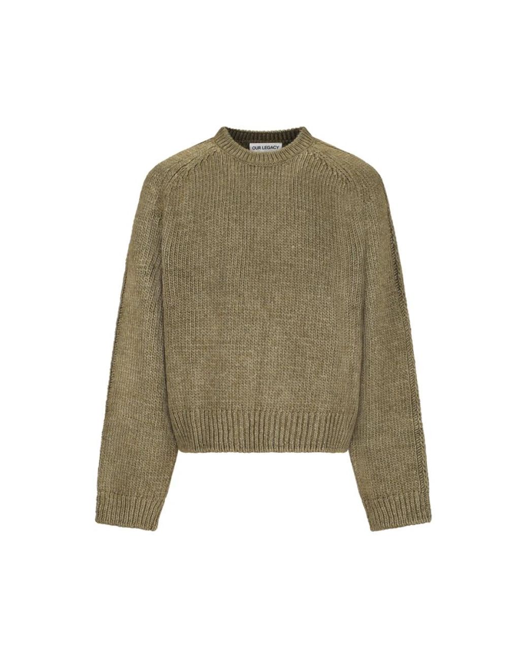 Our Legacy Green Round-Neck Knitwear for men