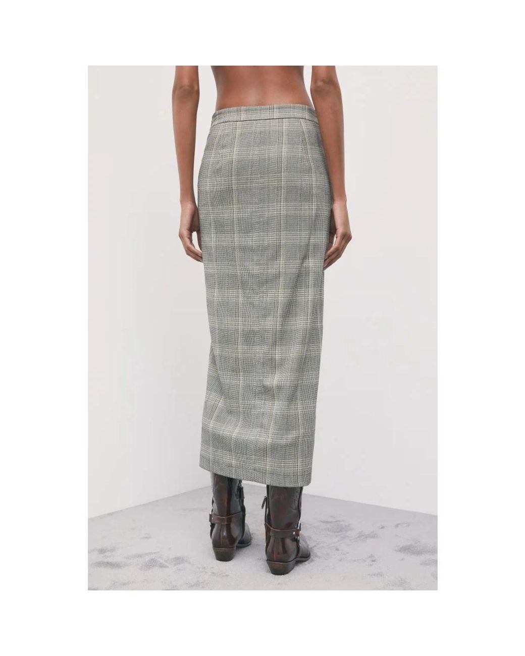 Patrizia Pepe Gray Maxi Skirts