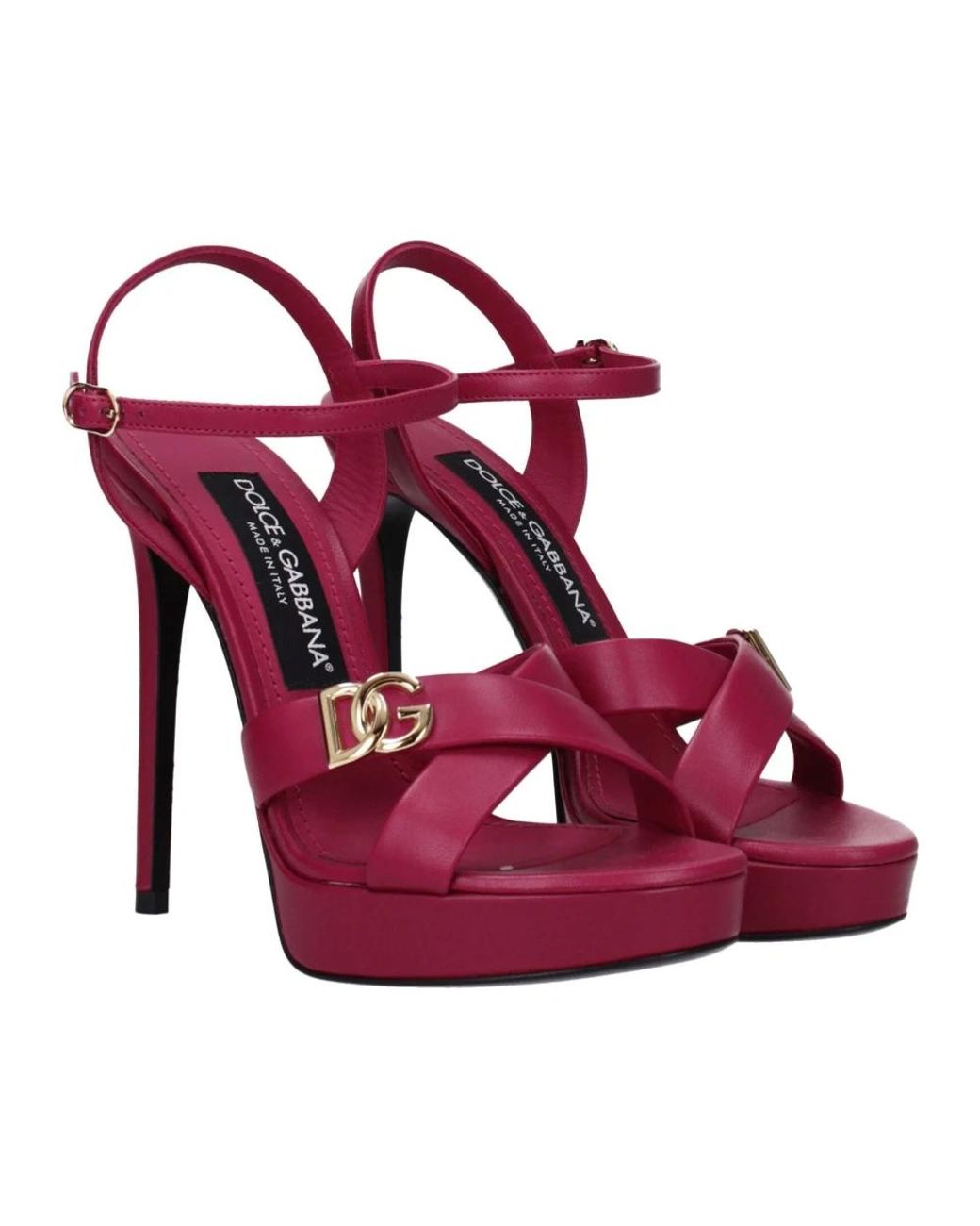 Dolce & Gabbana Pink High Heel Sandals