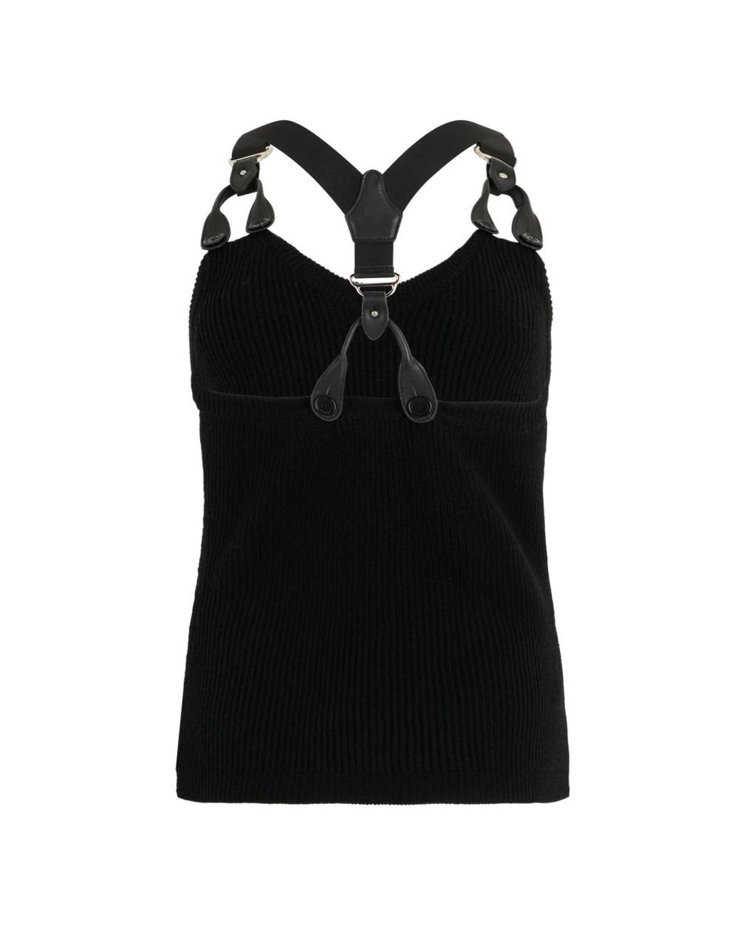 Moschino Black Sleeveless Tops