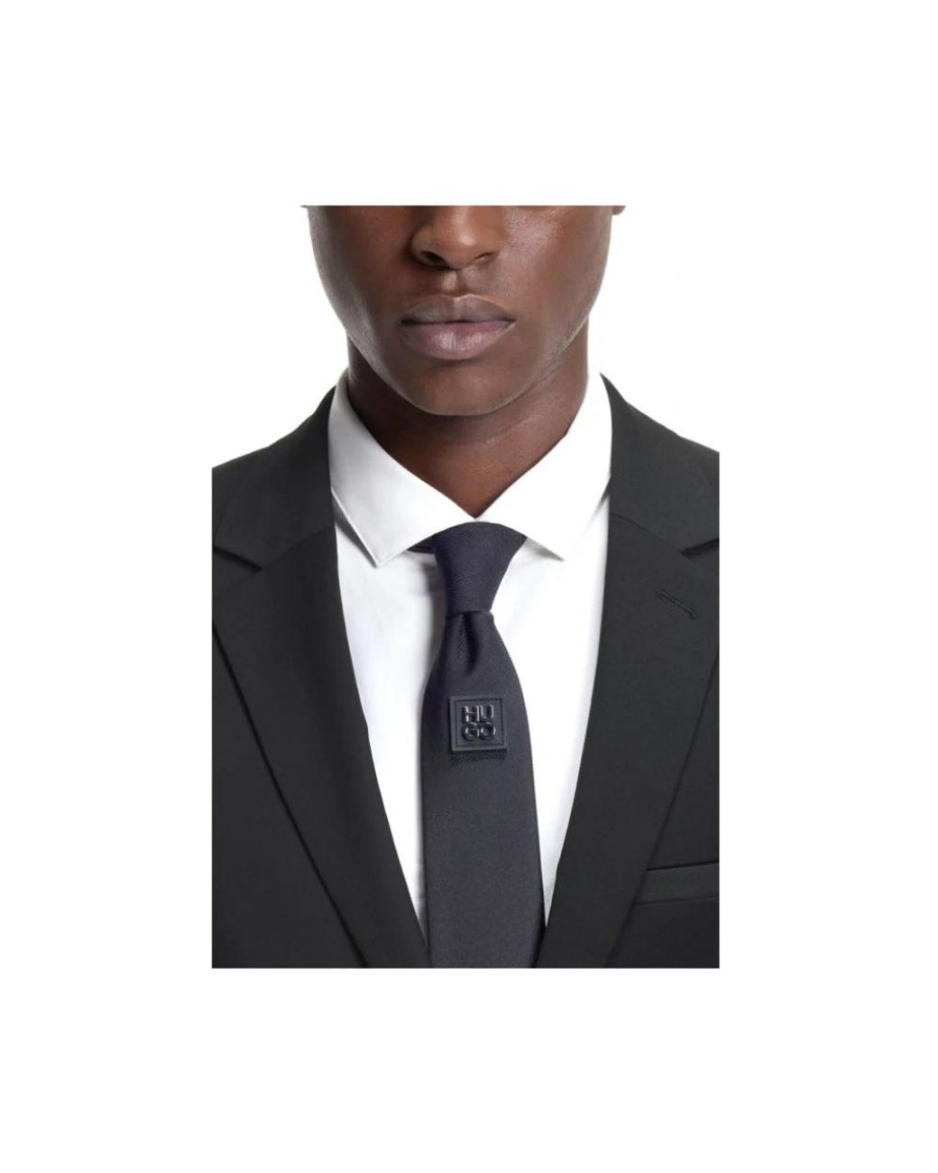 HUGO Black Single Breasted Suits for men