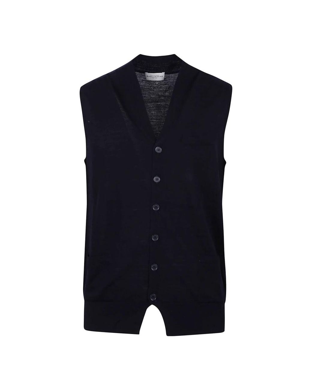Ballantyne Blue Sleeveless Knitwear for men