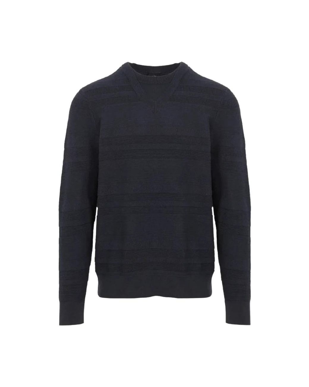 ARMANI EXCHANGE Blue Round-Neck Knitwear for men