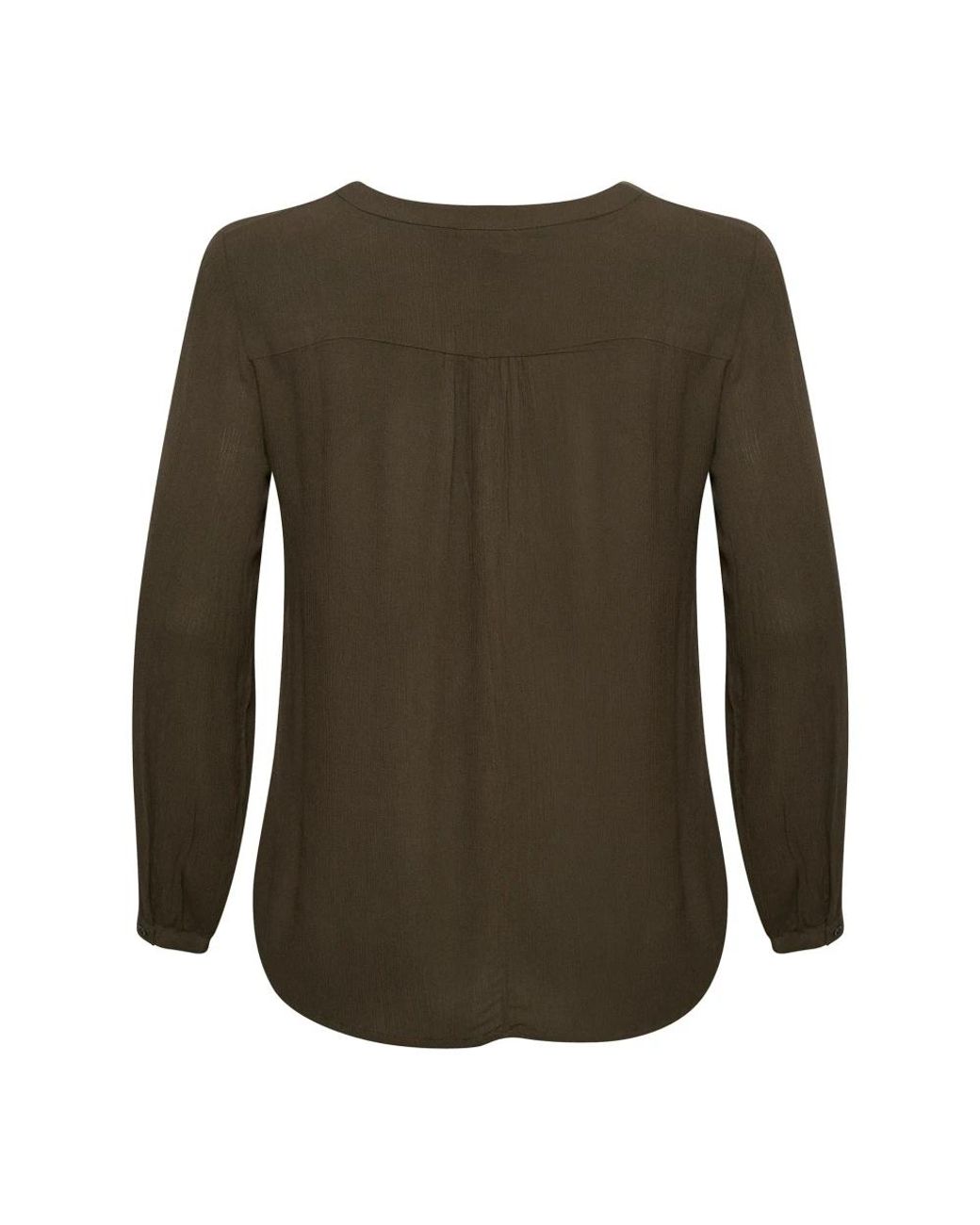 Kaffe Overhemden ,Groen ,Bosnacht Lange Mouw Blouse in het Green