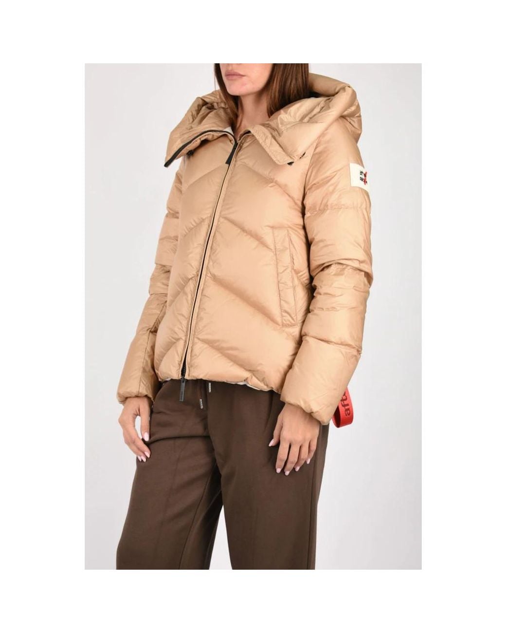 Down Jackets AFTER LABEL de color Brown
