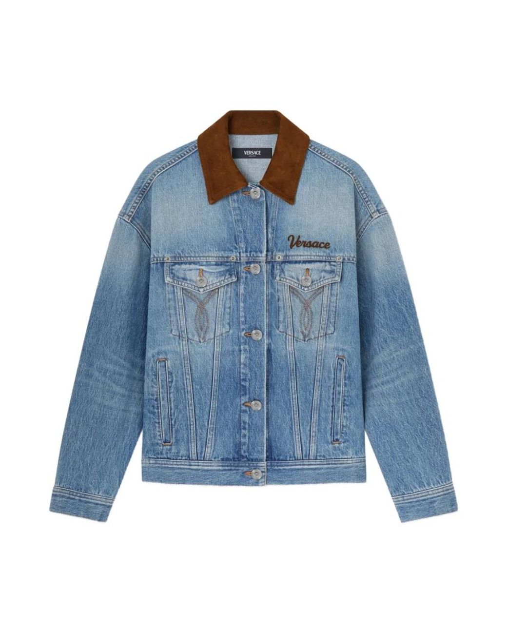 Versace Blue Denim Jackets