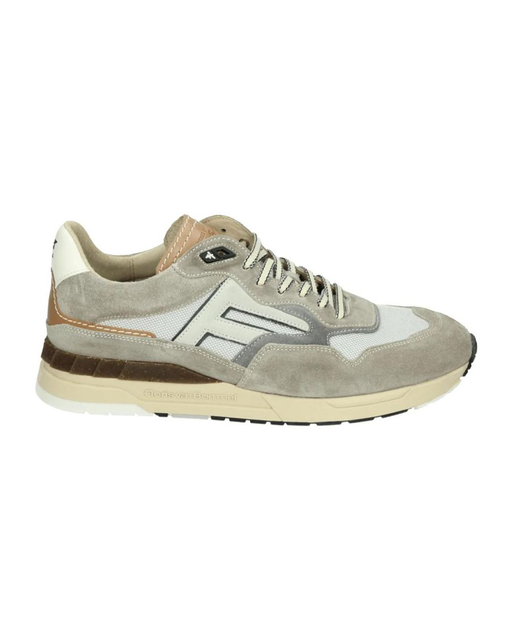 Floris Van Bommel Schoenen ,Veelkleurig ,Leer Casual Sneakers De Runner 07.08 in het Gray voor heren