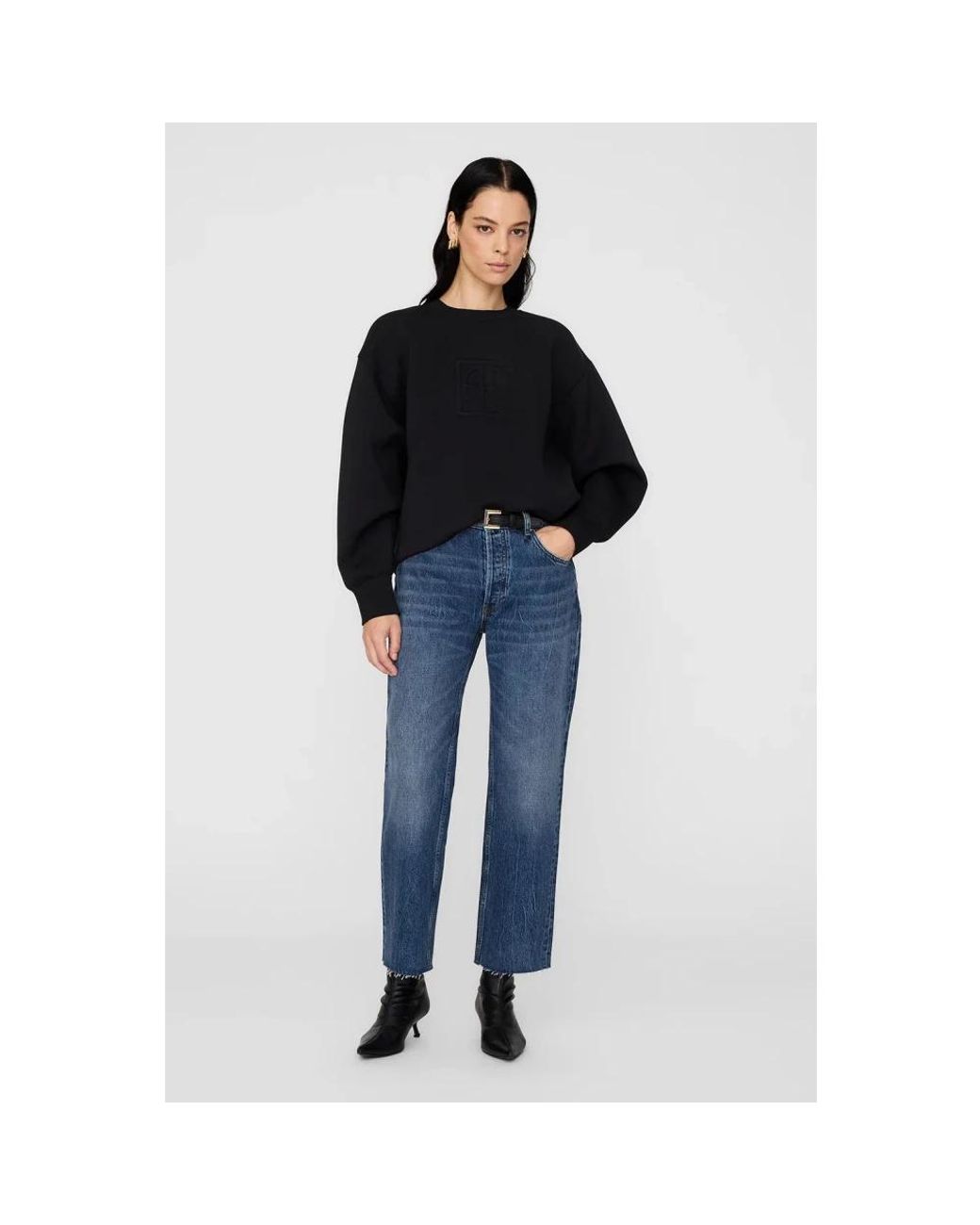 Anine Bing Black Sweatshirts