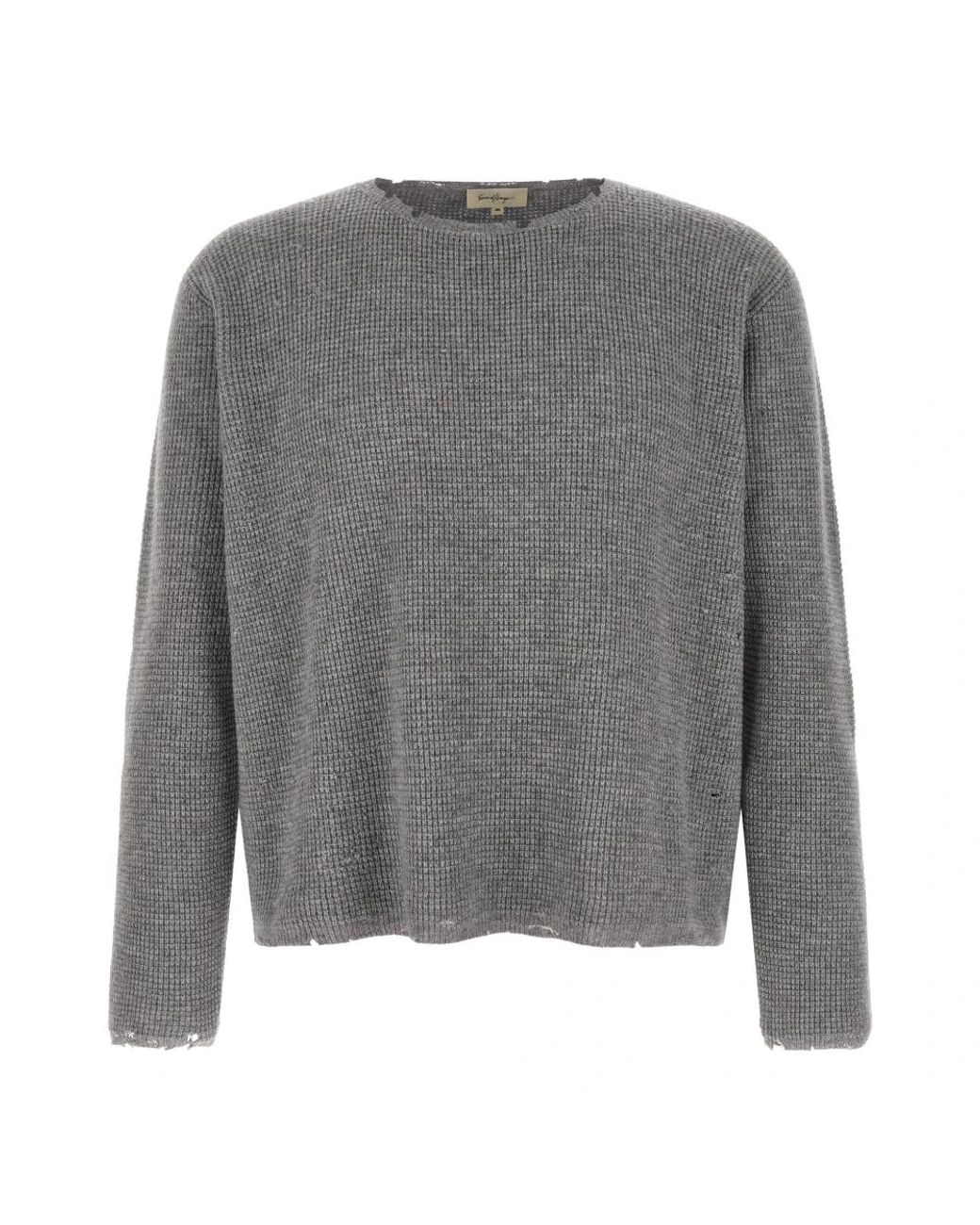 Round-Neck Knitwear Second/Layer pour homme en coloris Gray